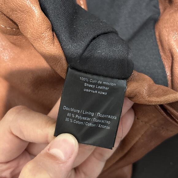 Gerard Darel Emile Leather Drawstring Backpack Brown RARE HTF - Picture 8 of 11